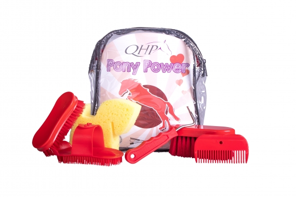 Pony Power Putzrucksack Putzset für Kinder QHP