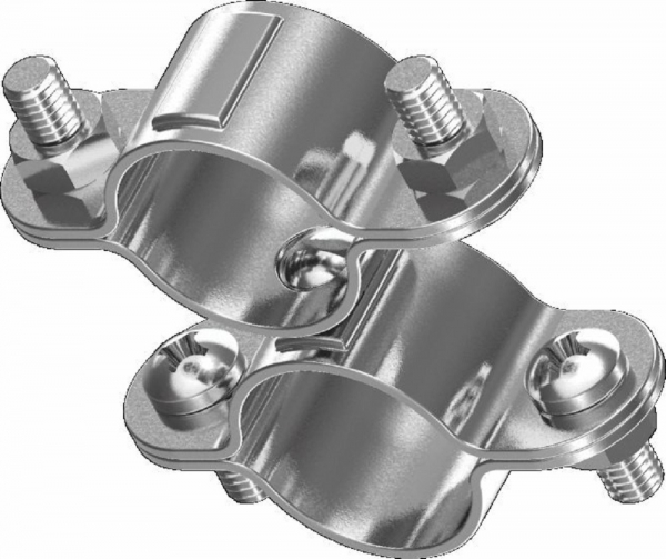 Doppelschelle Edelstahl Rohrschelle