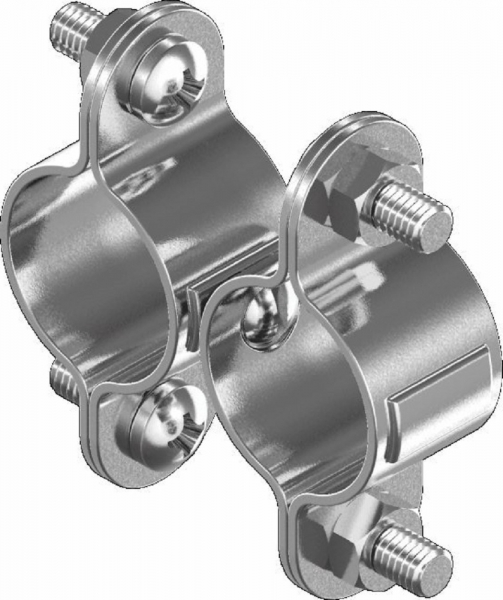 Doppelschelle Edelstahl Rohrschelle