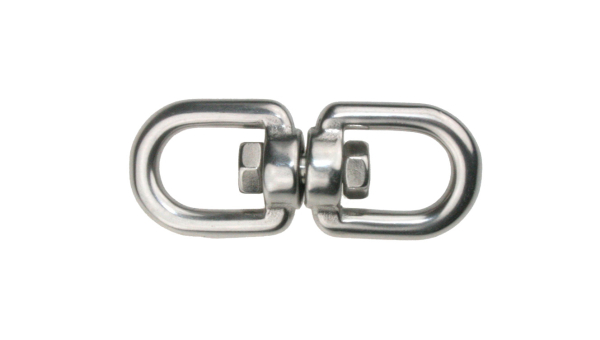 Wirbelschäkel / Ankerwirbel; AISI316 Auge/Auge 8mm ARBO-INOX
