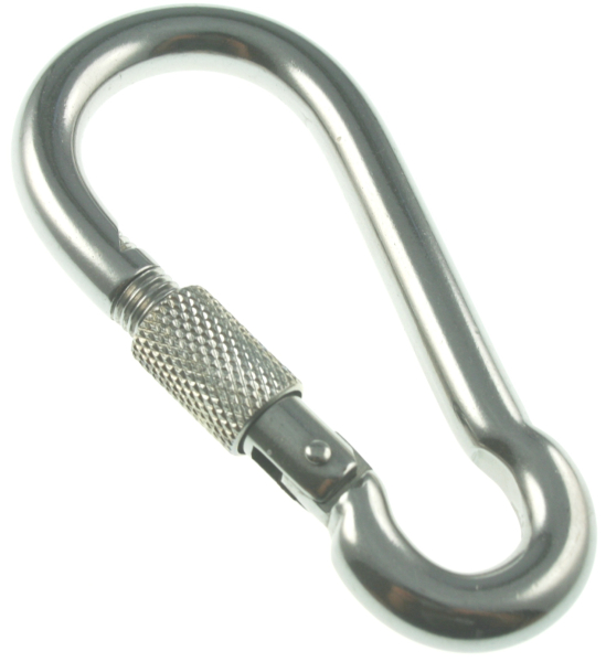 Verschraubbarer Karabinerhaken; 80mm / Ø 8mm
