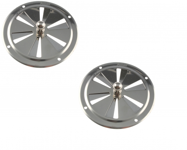 4 x Lüftungsrosette Lüfter Kiemenlüfter Edelstahl 100mm ARBO-INOX ...