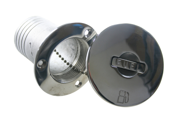Tank Tankeinfüllstutzen Tankstutzen FUEL versenjbarer Griff Edelstahl 50mm