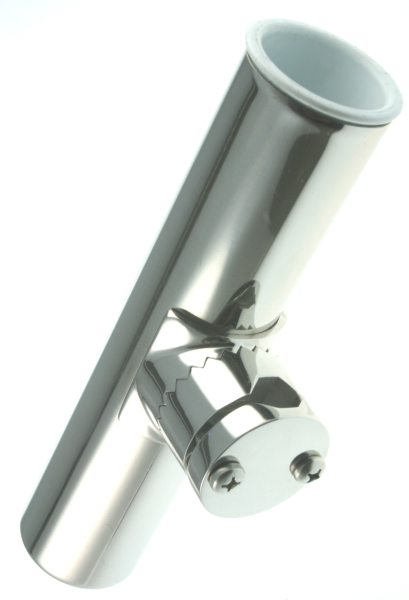 Edelstahl Rutenhalter Angelrutenhalter 360° Drehbar für Rails 19mm bis 25mm 