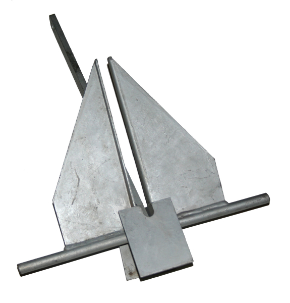 Plattenanker aus feuerverzinktem Stahl; 14kg ARBO-INOX