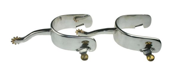 Sporen Westernsporen Edelstahl  Messingrädchen ARBO-INOX