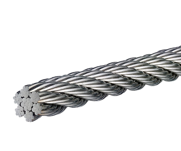 Steel wire rope stainless steel AISI 316 A4 7x7 6mm ARBO-INOX