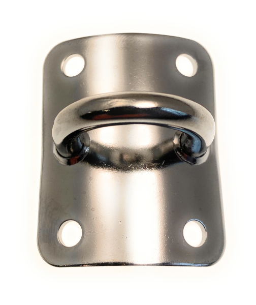 Mastplatte gewölbt Edelstahl