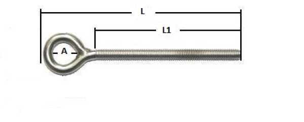 Augenschrauben Ringschraube Edelstahl A4   M5 bis M20  ARBO-INOX