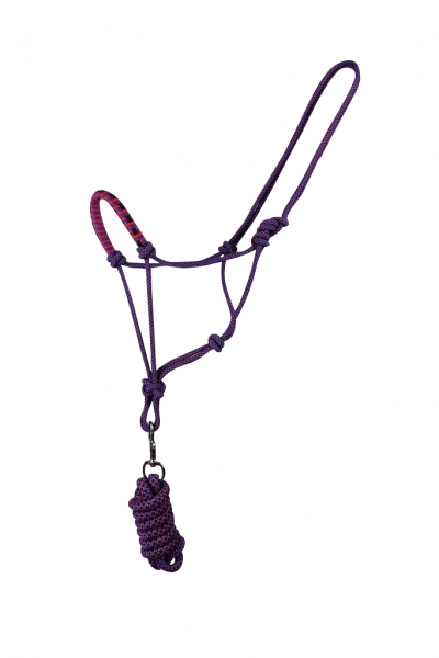 Knotenhalfter-Set Knotenhalfter Halfter mit Anbindestrick QHP 3 Größen 6 Farben