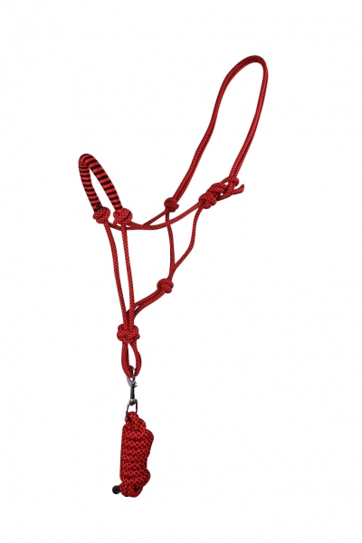 Knotenhalfter-Set Knotenhalfter Halfter mit Anbindestrick QHP 3 Größen 6 Farben