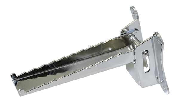 Maststufe aus Edelstahl A4, klappbar, mit oder ohne Auflage