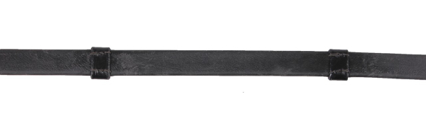 Zügel aus Biothane im Leder-Look, braun oder schwarz, Lederstege, Edelstahlschnallen