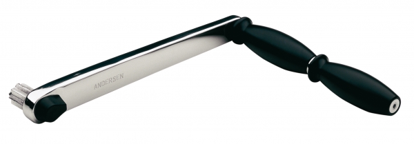 Winschkurbel aus Edelstahl, Kunststoff, Aluminium, schwimmfähig, mit Sicherung, ohne Sicherung , Doppelgriff