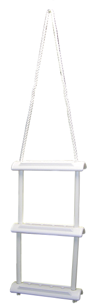 Strickleiter, Kunststoffstufen, Tauwerk, 3-stufig, 4-stufig, 5-stufig