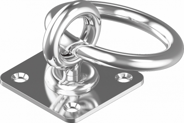 Augplatte Wirbel Ring Mastplatte Decksplatte Edelstahl A2 ARBO-INOX®
