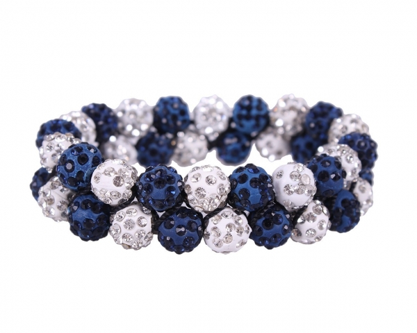 Knotenband blau
