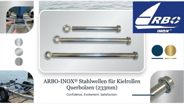 Stahlwellen für Kielrollen verschiedene Größen ARBO-INOX®
