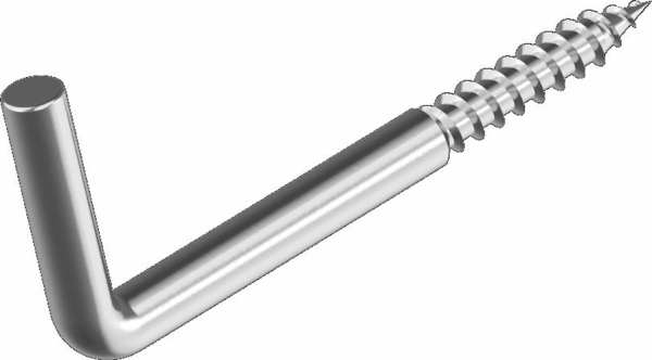 2x Hakenschraube Haken Wandhaken Holzschraube Schraubhaken ARBO-INOX