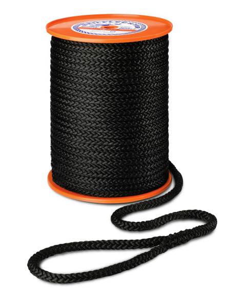 BIROTEX T12 Festmacher 12mm ein Auge Handgespleißt schwarz ARBO-INOX