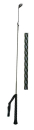 Reitgerte Springgerte Dressurgerte 75cm oliv
